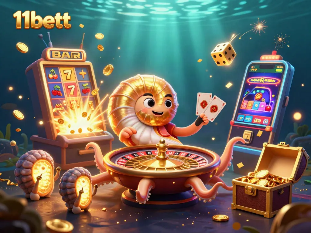 Experience thrilling wins with 11bett's jackpot slots and casino games in vibrant underwater fantasy