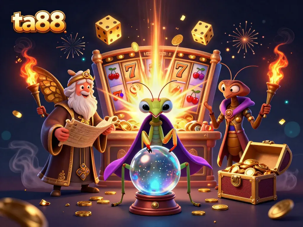Engage with the ta88 gaming experience, where a mystical fortune teller and wise librarian reveal great jackpots.