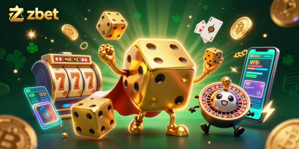 Experience exciting wins with zbet in a vibrant, immersive casino illustration.