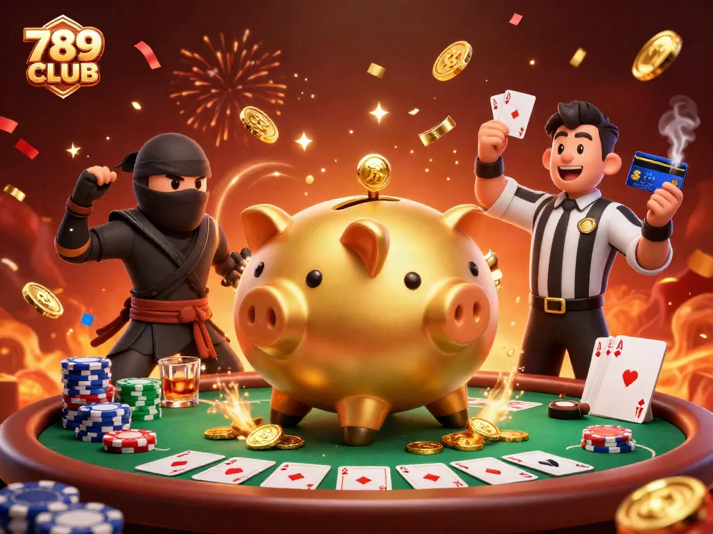 Engage with the vibrant excitement of 789CLUB's casino scene featuring unique characters and dynamic gameplay.