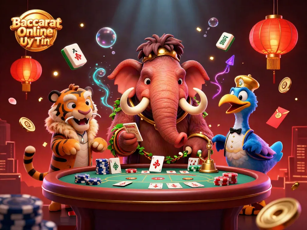 Engage with Baccarat Online Uy Tín by enjoying the vibrant casino experience in this captivating scene.