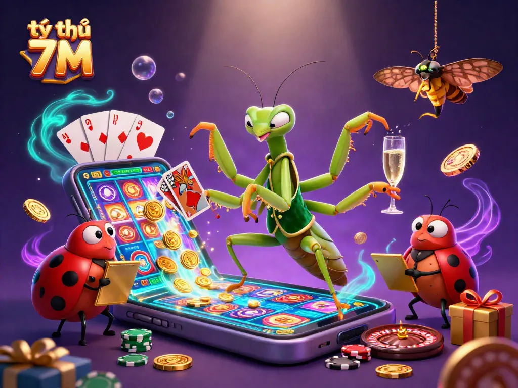 Experience the thrilling action with tỷ lệ 7M in this vibrant casino scene!