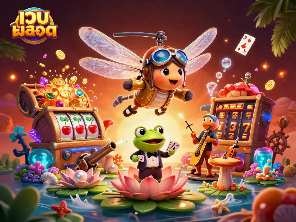Experience the thrill of เว็บสล็อต with dynamic casino action featuring vibrant characters and rich game elements.