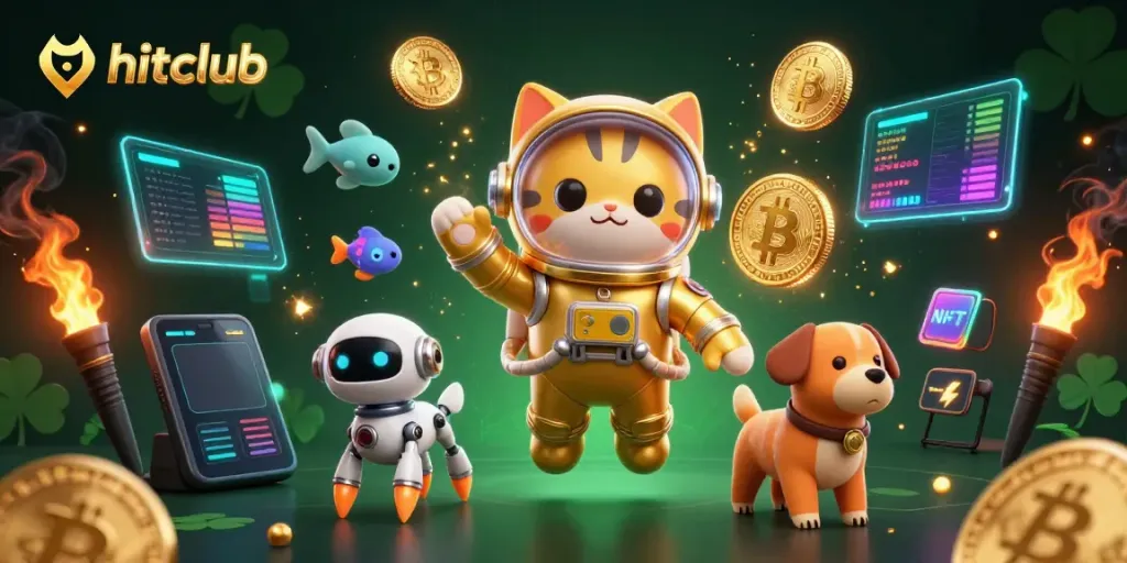 Engage in thrilling gameplay at hitclub with immersive casino elements and vibrant 3D space illustrations.