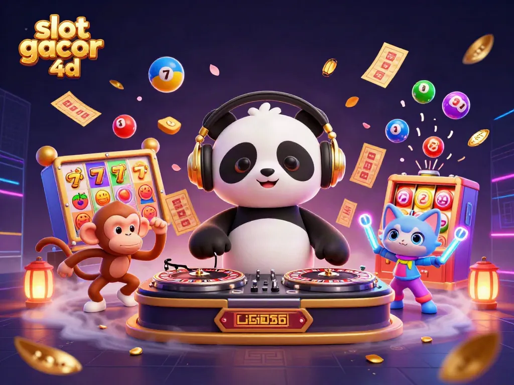 Menangkan slot gacor 4d dengan DJ panda dan teman-temannya dalam suasana pesta kasino yang meriah.