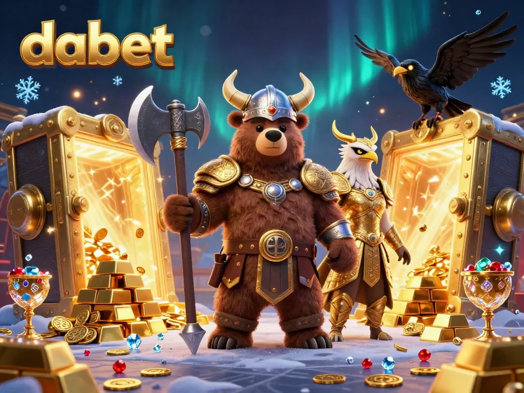 dabet offers exhilarating casino flair with Viking warriors and treasures bursting with gold.